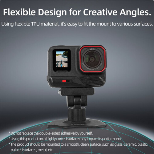 Magnetic Flexible Adhesive Mount for  X4 Air/X5/Ace/Ace Pro 2/1 Camera Quick Release Base Stand 2