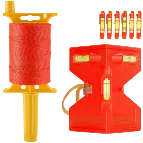 18 Braided MasonLine String,1000FT Nylon Twine with Handle,Construction String,Professional String  Level Tool Kit 1