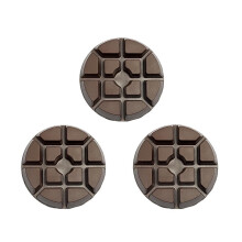 3 Inch Resin Floor Polishing Pucks for Concrete Terrazzo Marble, Hook & Loop Abrasive Pads Grit 400, 3PCS