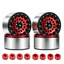 4PCS 2.6 Inch RC Crawler Auto Band Wieldop 2.6 Inch Honingraat Spin Web Wieldop voor 1/7 1/8 RC Rock Crawler Auto