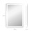 Miroir de salle de bain LED avec interrupteur tactile, miroir mural 5