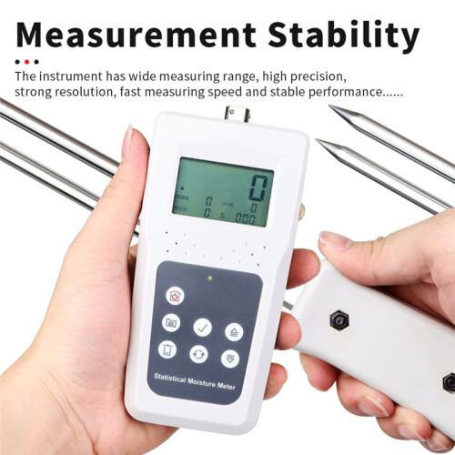 Hay Moisture Meter LCD Display Compressed Hay Straw Measuring Tool for Cereal Straw Forage Grass Bamboo Fibre Testing 2
