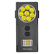 Rechargeable LED Flashlight Keychain Lanterns Torch Waterproof Super Bright Work Light for Outdoor Running Hiki