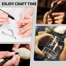 41Pcs Engraving Pen Set with LED Light,USB Rechargeable Cordless Engraving Machine,Engraving Tools for Artists and DIY