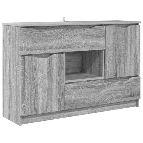 VidaXL vidaXL Sideboard Grey Sonoma 100 x 30 x 65.6 Engineered Wood 2