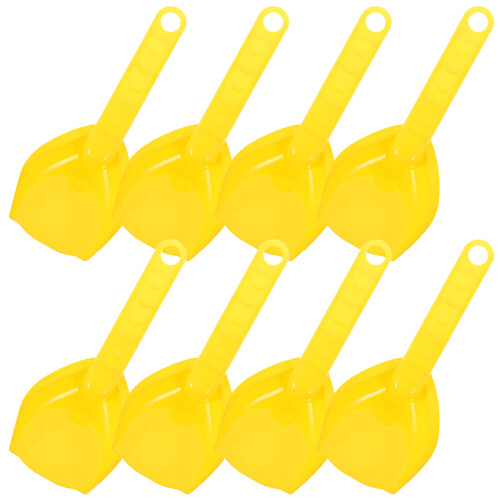 Beach Digging Tools Set Plastic Yellow 8 Pieces