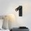 3W LED Wall Lamp Embedded and Rotatable Reading Light USB Focus Light for Bedroom Bedside Study 3000K Bronze 3