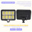 2Pc 2000 Lumen 160 LEDs Solar Wall Lights IP65 Waterproof Wired Motion Sensor Security Flood Light 360 Degree Adjustable 4