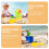 Beach Digging Tools Set Plastic Yellow 8 Pieces 2