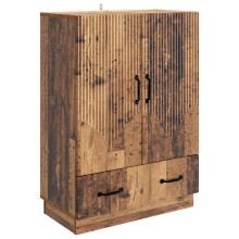 vidaXL Sideboard Old Wood 66 x 34.5 x 92 cm Engineered Wood