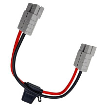 50A Gray Plug Connector with Fuse 10AWG Solar Panel Extension Silicone for Car Battery Solar Panel Conversion Cable