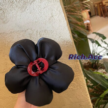 Beautiful Oversized Flower Hair Clamp In Mixed Materials For Summer Decoration Hair