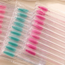 Wimperborstels Applicators Make- Tools Wimperborstelbuizen met Kristallen Wimpermascara Oogbrauwkam Container A