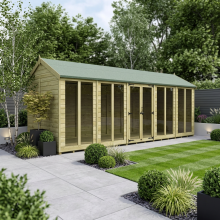 20 x 6 Apex Summer House Tanalised (Full Height Window) Fast & Free 2-5 Nationwide Delivery