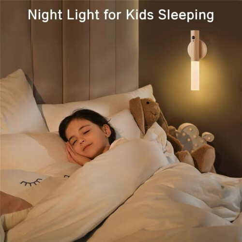 Motion Sensor NightLight Wireless Magnetic USB Rechargeable LED WallLights for Corridor Bedroom Bathroom Kitchen,A 2