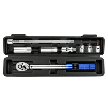 3/8 Inch Drive Torque Wrench Set 10-60 N.M with Long Extension Bar 14mm 16mm Spark Plugs Socket T20 T30 T40 Bit Socket B