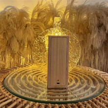 USB Rotating Water Ripple Night Light Sunset Light 3-Color Dimming Dynamic Sunset Projection Christmas Atmosphere Light