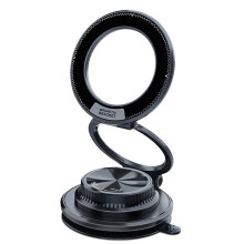 Magnetic Car Phone Holder 360 Adjustable Vacuum Suction Bracket Foldable Strong Suction Stand for All Smartphones