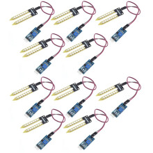 10 St Elektronik Jordfuktighetshygrometerdetekteringsfuktighetssensormodul för Utvecklingskort DIY-Robotbil
