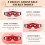 Rechargeable LED Red Light Eye Mask with Timer – 5-Mode NIR Eye Care Device for Women 5