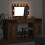 VidaXL vidaXL Dressing Table with Mirror Lights 3 pcs Brown Engineered Wood 5