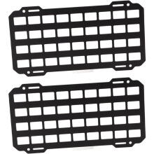 2PC Motorcycle Sunscreen ABS Panel for Side Box Modular Storage Suspension System Free Installation Nails Molle Pouches