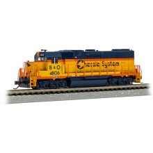 Bachmann Trains - GP38-2 DCC Ready Diesel Locomotive - Chessie System® #4806 with Dynamic Brakes - N Scale