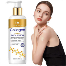 Collageen Bodylotion - Hydraterende bodycrème tegen rimpels - Anti-aging bodylotion voor de droge huid gehydrateerde huid 100 ml