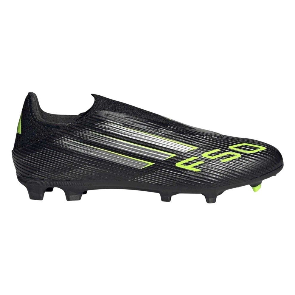 Adidas (8.5 Uk, Black/Lemon) Mens F50 League Laceless Firm Ground Football Boots