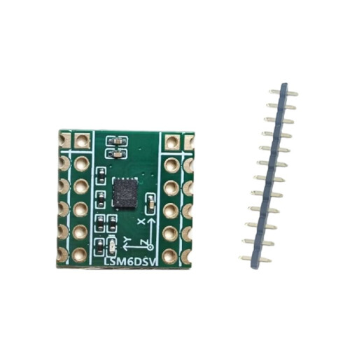 Six-Axis Sensor LSM6DSV Module Supports SPI/IIC for SmolSlime for SlimeVR - Accelerometer & Gyroscope Data Logging