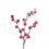 Artificial Holly Berry Stem Picks Red Snow 12 pcs 1