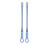Toe Gap Cleaning Brush Set Soft Silicone 2 Pcs 1