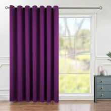 Purple Sliding Door Curtain 84in L x 100in W Thermal