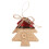 Linen Christmas Ornaments Star Sock Tree Shape 6pcs 1
