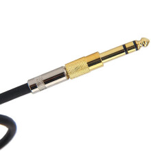 Quarter Inch Adapter, 6.35mm (1/4 Inch) Male to 3.5mm (1/8 Inch) Female Headphone Jack Plug, Gold 6 Pack