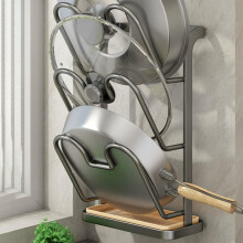 Wall-Mounted Kitchen Rack Carbon Steel 1 Pack