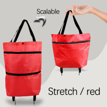 Portable Wheeled Tug Bag Foldable Telescopic Roller Cart