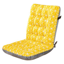Rocking Chair Cushion with Ties Thickened High-Back Seat Pad