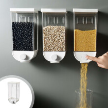 Distributeur alimentaire mural hermétique pour céréales, riz et haricots