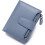 Women's RFID-Blocking Bifold Leather Wallet with Zipper 1