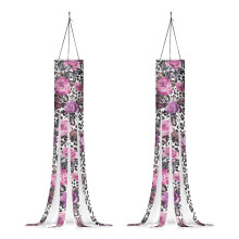 Leopard Print Floral Windsock 40 Inch 2 Pack