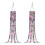 Leopard Print Floral Windsock 40 Inch 2 Pack 1