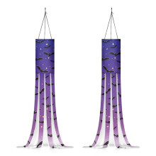 Galaxy Bats Windsock Outdoor Halloween Decoration 2 PCS