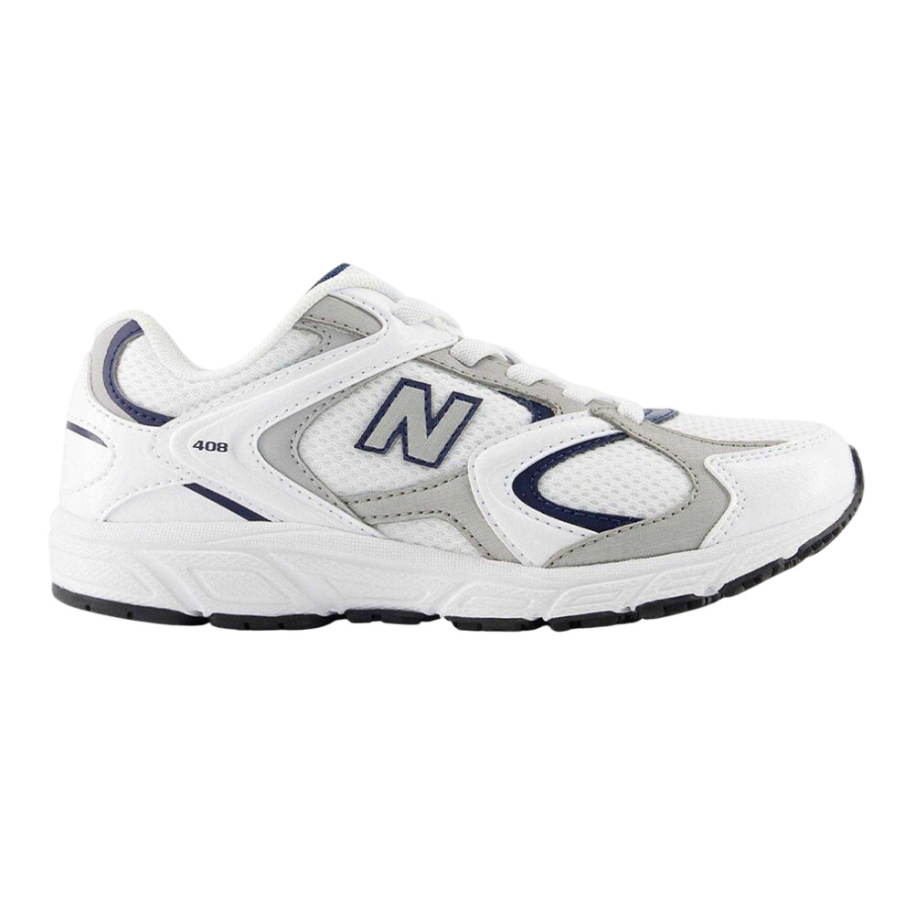 New Balance (13 Uk Child, White/Navy) Childrens/Kids 408 V1 Trainers