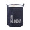 Laundry Basket Waterproof Foldable Drawstring Bag Navy Blue 1