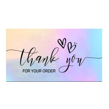Thank You Business Cards 5x9cm 50 pcs