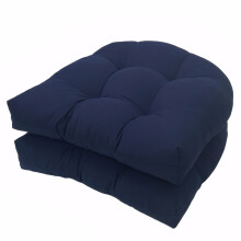 Outdoor Chair Cushions Polyester Tufted 19x19 inch Set of 2