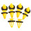 10x Windscreen Side A Pillar Yellow Fastener Trim Clips For 1