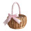 Wicker Storage Basket with Handle and Plastic Insert 1