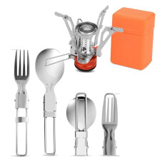 Portable Backpacking Stove Single Burner Compact Jet Boiler
